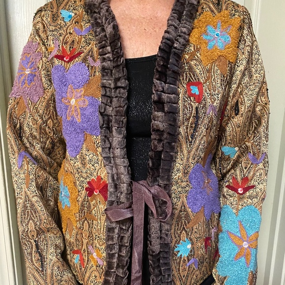 Eclectic embroidered jacket, - Picture 1 of 9